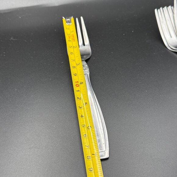 Oneida Vista Stainless Steel Salad Forks Set Of 5 Vintage Flatware Silverware - Picture 3 of 4
